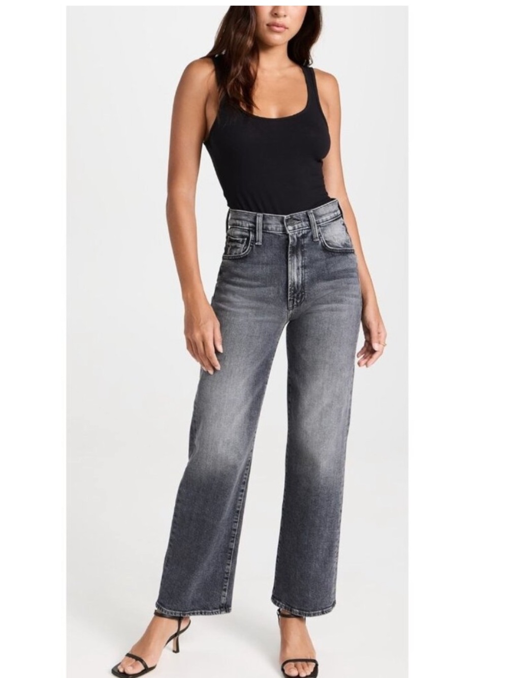 MOTHER Superior The Rambler Zip Flood Jeans Size 30 Straight Leg in Outta Sight - Picture 4 of 10